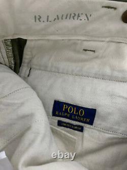 Polo Ralph Lauren 33x30 Military Green Cargo Tactical Pants RRL Slim Combat VTG