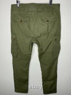 Polo Ralph Lauren 33x30 Military Green Cargo Tactical Pants RRL Slim Combat VTG