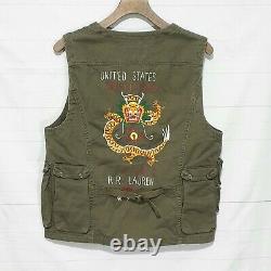 Polo Ralph Lauren military tactical utility field combat vest gilet jacket M