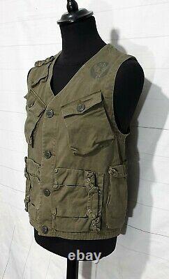 Polo Ralph Lauren military tactical utility field combat vest gilet jacket M