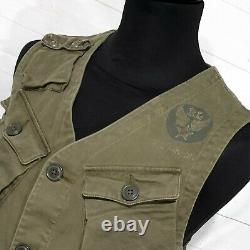 Polo Ralph Lauren military tactical utility field combat vest gilet jacket M