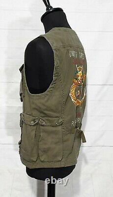 Polo Ralph Lauren military tactical utility field combat vest gilet jacket M