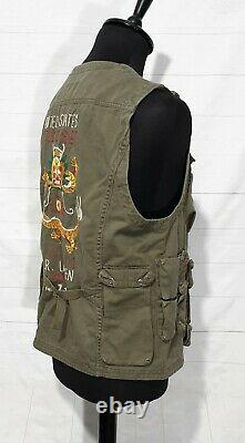 Polo Ralph Lauren military tactical utility field combat vest gilet jacket M