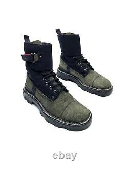 Prada Runway Leather Military Strap Tactical Combatboots