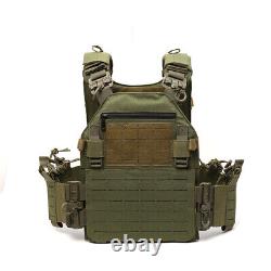 Quick Release Adjustable MOLLE Military Combat Tactical Plate Carrier Vest