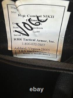 RBR Combat MKII Helmet F6 Police/Military Tactical Armor-Size Medium-Great Shape