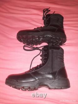 RIELD Men's Military Tactical Work Boots with Zipper Army Combat Boots SZ 9