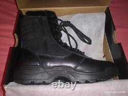RIELD Men's Military Tactical Work Boots with Zipper Army Combat Boots SZ 9
