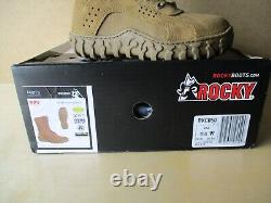 ROCKY Men's S2V RKC050 Tan Leather Tactical Military Boot Size 4.5 W New In Box
