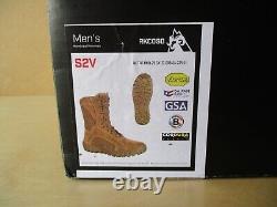 ROCKY Men's S2V RKC050 Tan Leather Tactical Military Boot Size 4.5 W New In Box