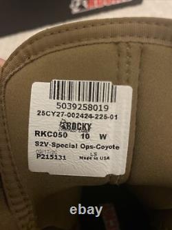 ROCKY S2V Men's Tactical Military Boot Size 10W (wide)