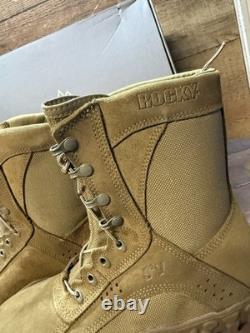 ROCKY S2V Men's Tactical Military Boot, Size 13 Brown