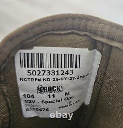 ROCKY S2V Spec Ops Men's Tactical Military Boots Coyote Brown US 11 M EXC CONDIT