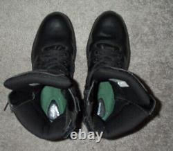 Reebok Black Police Military Tactical Firefighter Boots 12m Rb8874 Side Zip Euc