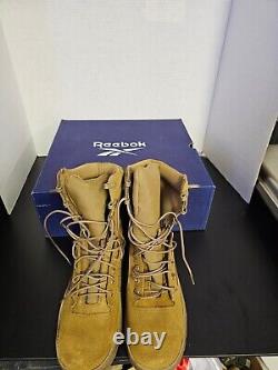 Reebok Fusion Max Tactical Combat Work Boots Coyote Military Mens Size 7.5 M