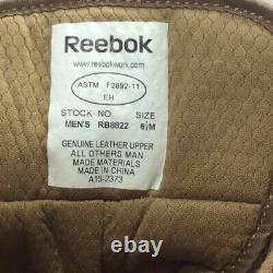Reebok Men's Tactical Military Army Boots 6.5m Coyote Soft Toe, New Without Box