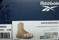 Reebok Mens Rapid Response Composite Toe Tactical Boots Size 10 Tan RB8894 $152
