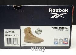 Reebok Nano Tactical RB7125 Military 8 Ultra-Light Boot Coyote Size 8.5 M NEW