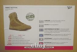 Reebok Nano Tactical RB7125 Military 8 Ultra-Light Boot Coyote Size 8.5 M NEW