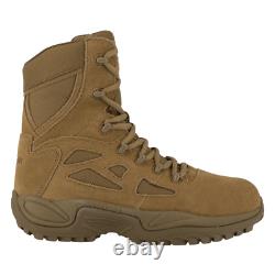 Reebok RB8850 Rapid Response Coyote Side Zip Tactical Military Combat Boots 8M