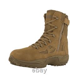 Reebok RB8850 Rapid Response Coyote Side Zip Tactical Military Combat Boots 8M