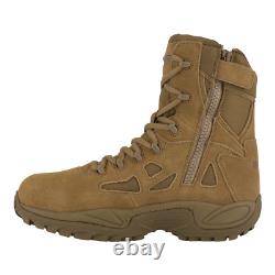 Reebok RB8850 Rapid Response Coyote Side Zip Tactical Military Combat Boots 8M