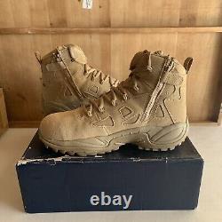 Reebok Rapid Response Military Tactical Comp Toe Boots Size 11.5 Wide RB8694 Tan