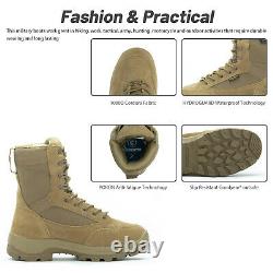 Rockrooster M. G. D. B Waterproof Military Tactical Boots For Men 8'' Anti-Fatigue