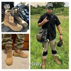 Rockrooster Men's Desert Combat Boots Waterproof Military Tactical Boots 8 Inch