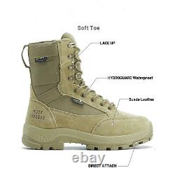 Rockrooster Military Tactical Boots For Men 8'' Anti-Fatigue Comfort Waterproof