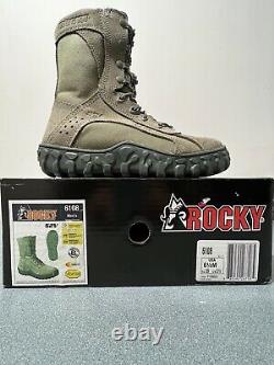 Rocky 6108 S2V Steel Toe Mens Military Tactical Boots Size 6.5 M Sage Green