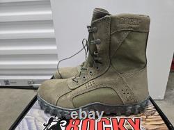 Rocky Boots Mens 12M Sage Green S2V Tactical Steel Toe Vibram Military Work 6108