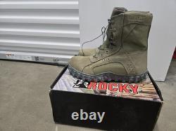 Rocky Boots Mens 12M Sage Green S2V Tactical Steel Toe Vibram Military Work 6108