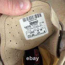 Rocky C4T Men's Tactical Military Suede Boots Size 9M tan