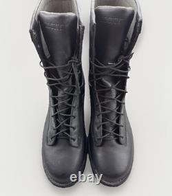 Rocky LT 8 Combat Boots Black Leather Vibram Sole Tactical Military Men's 15W