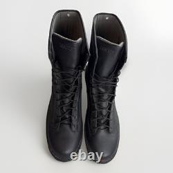 Rocky LT 8 Combat Boots Black Leather Vibram Sole Tactical Military Men's 15W