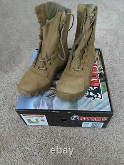 Rocky Men S2V Tactical Military Boot Coyote Brown Leather/Synthetic 8 1/2 m