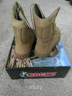Rocky Men S2V Tactical Military Boot Coyote Brown Leather/Synthetic 8 1/2 m