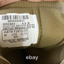 Rocky Mens S2V Steel Toe Tactical Military Boots Sz 9.5 New Coyote Brown RKC053