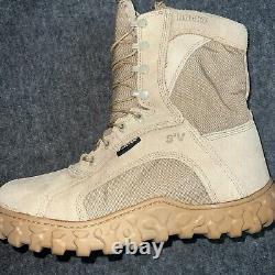 Rocky Military Tactical SV2 Special Ops Boots Men's 11R Desert Tan Vibram Sole