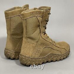 Rocky S2V Tactical Military Boots Mens 9 Coyote Brown Soft Toe Special Op RKC050