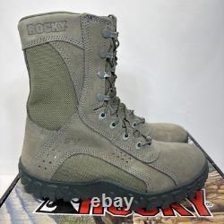 Rocky Sv2 Special Ops Boots Mens 7 M Steel Toe Tactical Combat Military Green