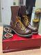 Rothco Brown Leather Military Jump Boots 10 Inches Tactical Army Lace Up (read!)