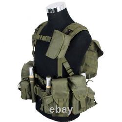 Russian Military Smersh Tactics Combat Chest Vest Green AK Set