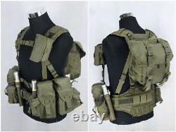 Russian Military Smersh Tactics Combat Chest Vest Green AK Set