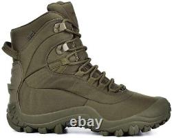 SKENARY Men's Tactical Boots 8 Mid Combat Boots Waterproof Military Boots