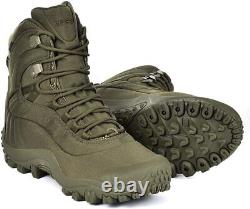SKENARY Men's Tactical Boots 8 Mid Combat Boots Waterproof Military Boots