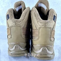 Salomon XA Forces Mid GTX Men's 9.5 Military Boots Coyote Brown Tactical