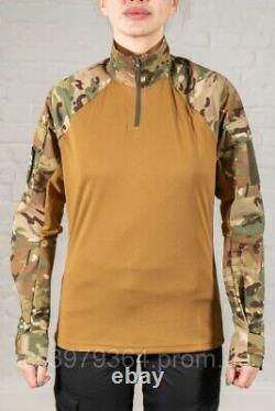 Shirt military summer rip stop multicam combat tactical women's camouflage shirt