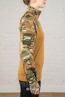 Shirt military summer rip stop multicam combat tactical women's camouflage shirt